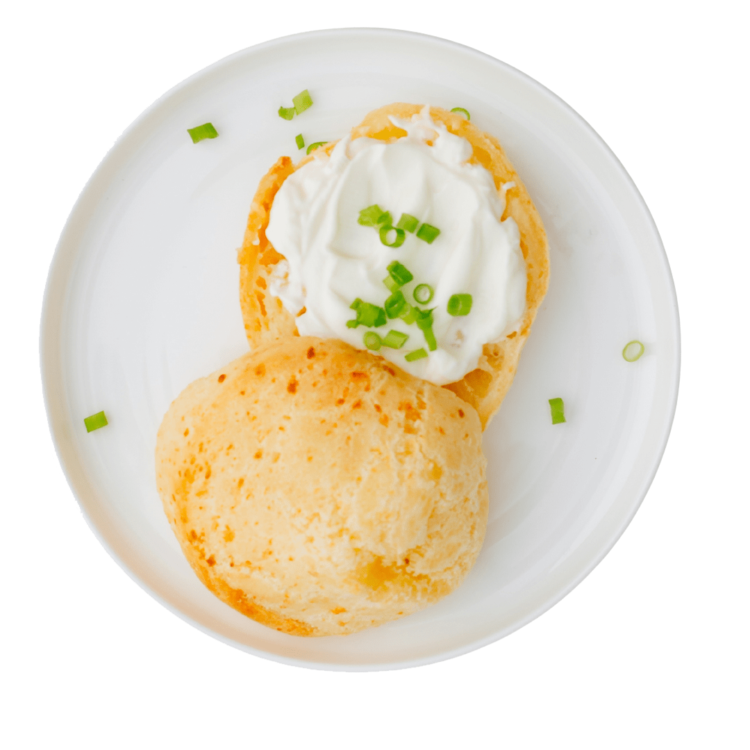 Cheesebuddy bread with sour cream and chives